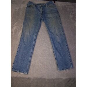 Lee Jeans Men's 32X30.5 (Tag 33X32) Straight Leg‎ Casual Work Regular Fit Blue